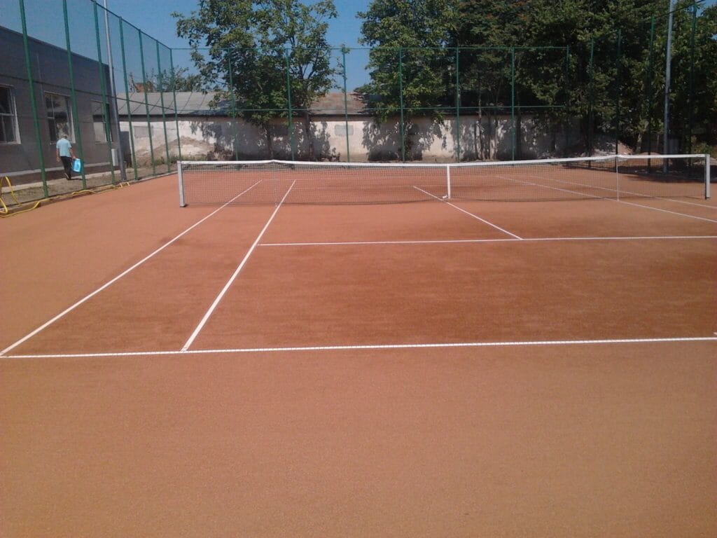 smart synthetic turf tennis field