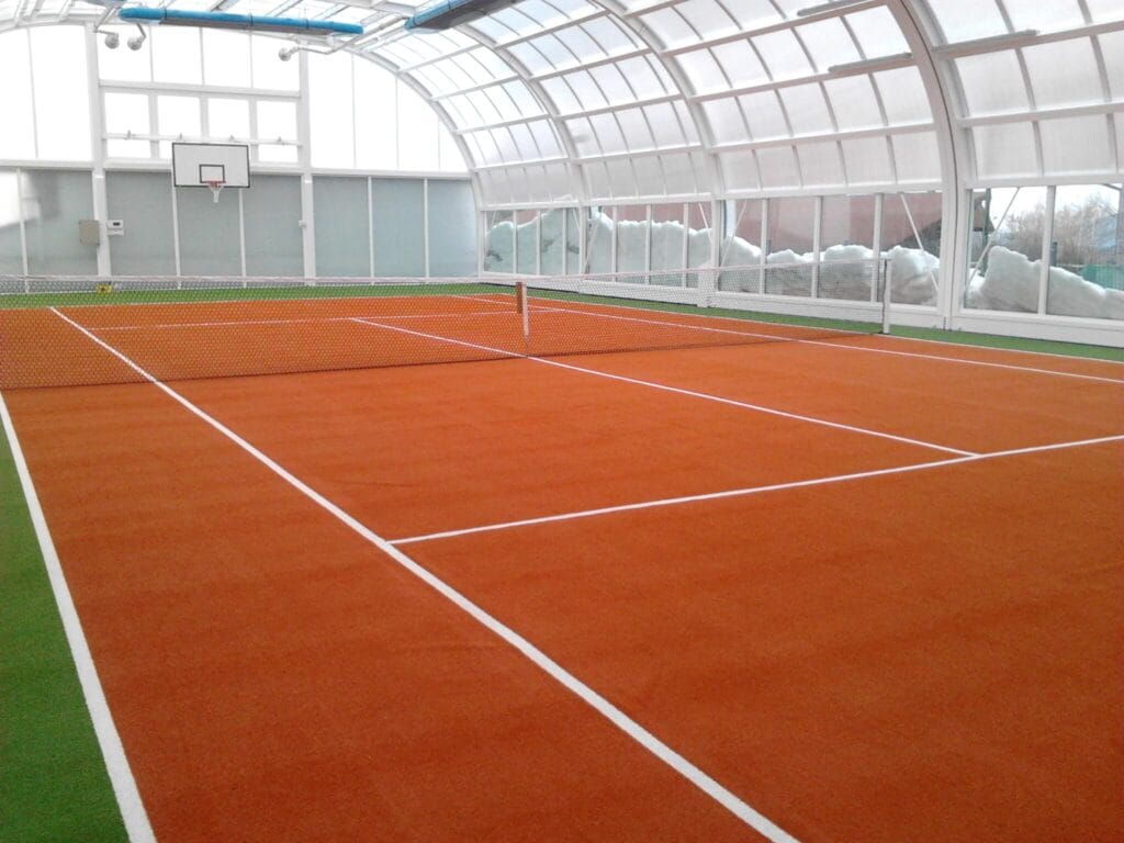 smart synthetic turf tennis court