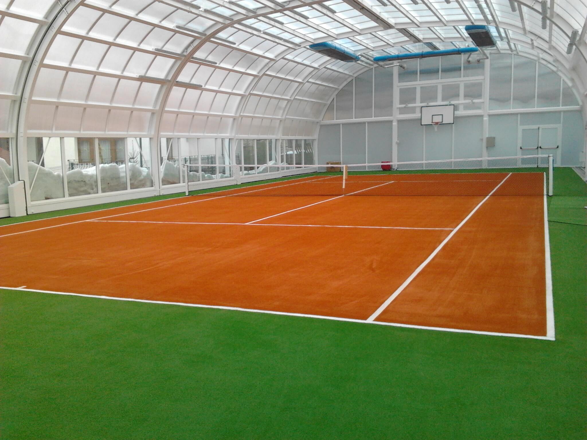 smart synthetic turf tennis court