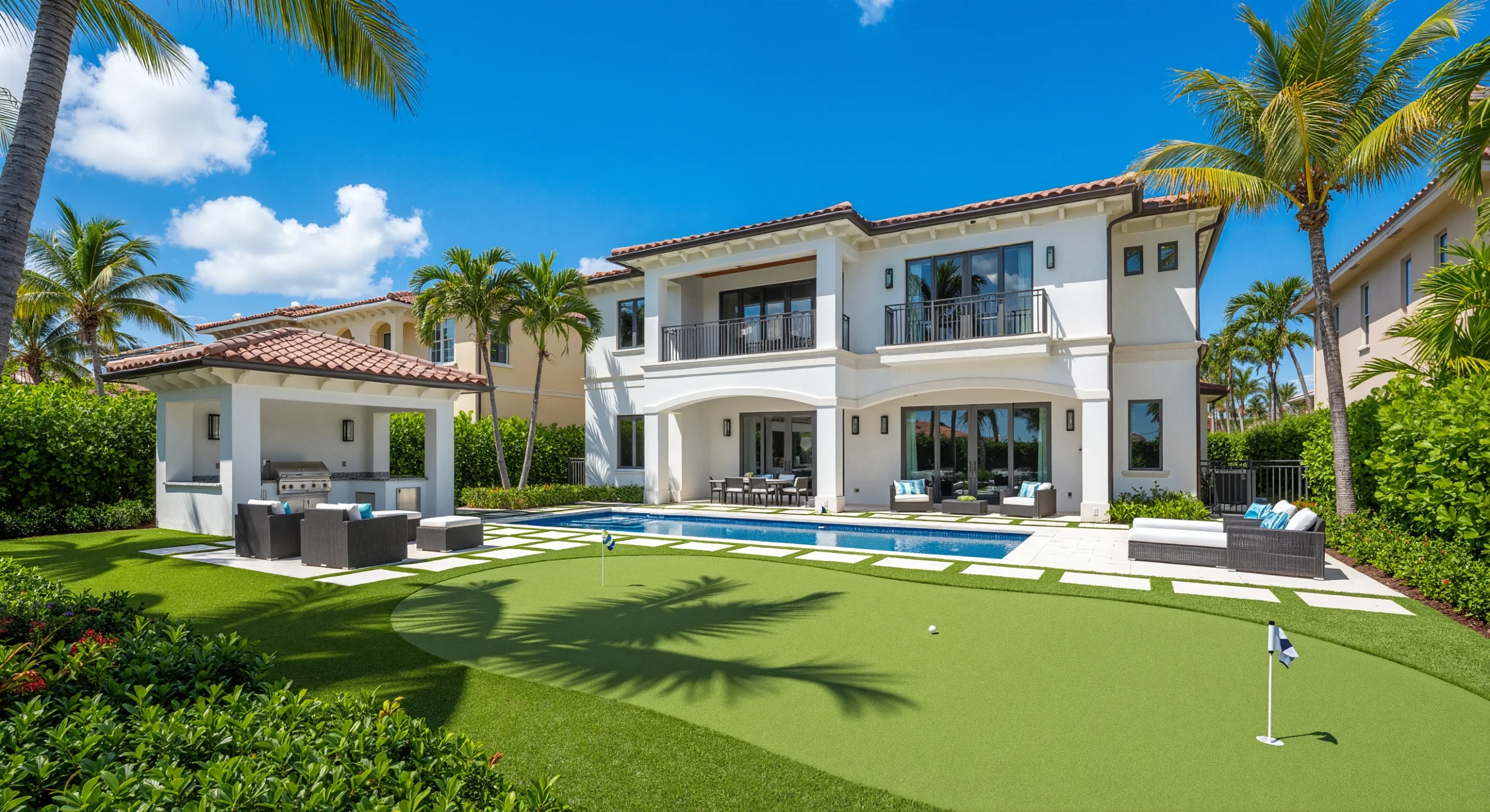 delray beach synthetic-turf luxury installation